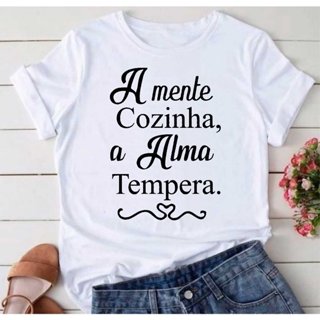Camisa Gastronomia 1001 T-Shirt Camiseta  Blusa Feminina ou Masculina Unissex em Oferta na Shopee