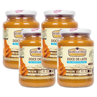 Kit 4 Unidades Doce de Leite Zero adição de Açúcar 630g Reserva de Minas em Oferta na Shopee
