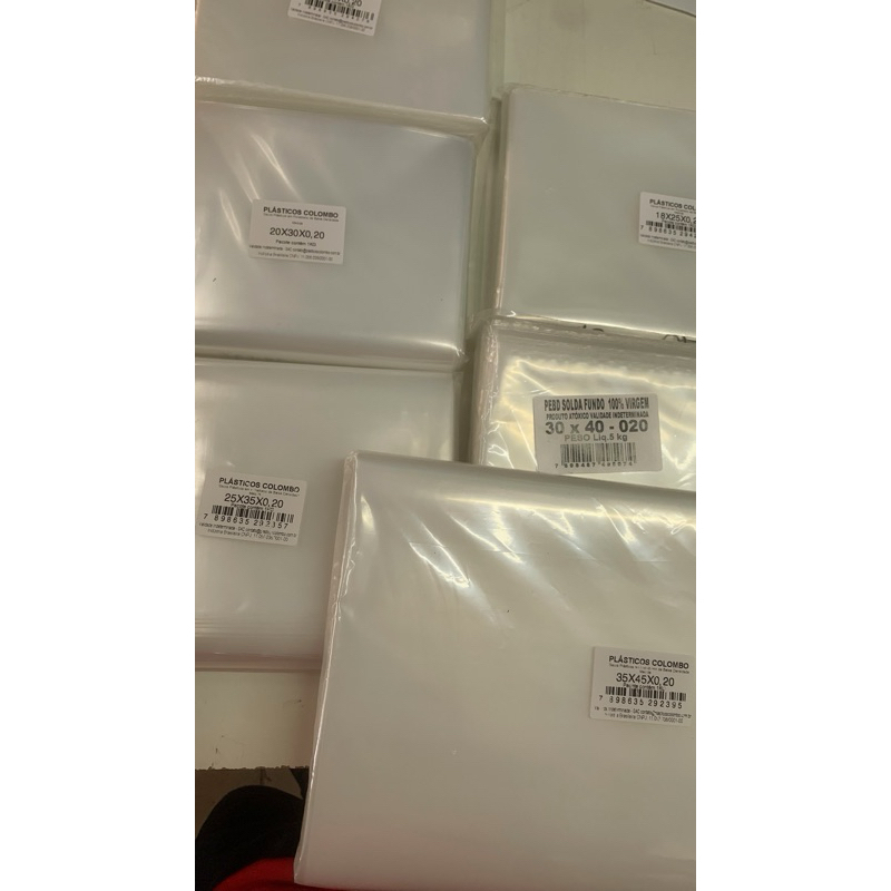 1kg Saco Plástico Cristal - Espessura 0,20 em Oferta na Shopee