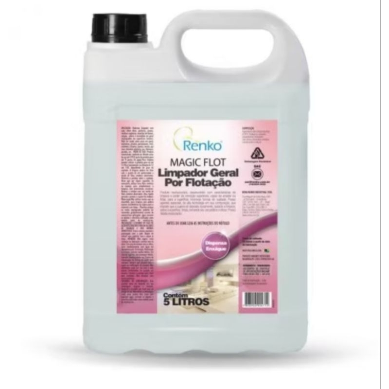 Magic Flot Detergente Flotador para Limpeza de Estofado e Carpete 5L