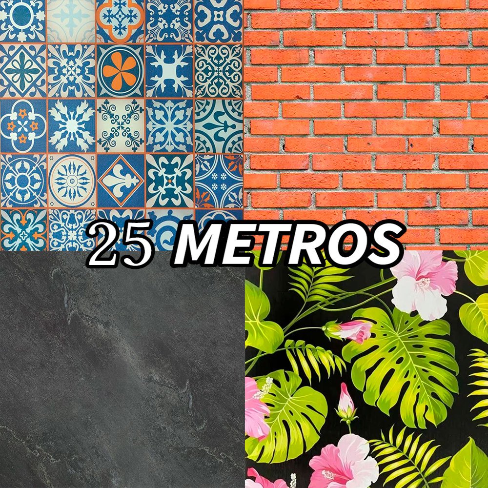Papel de Parede Adesivo Lavável Sala Autocolante Quarto- 3D 25 METROS X 45CM