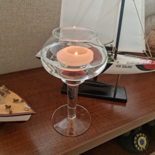 Vaso Taça Castiçal Vidro Para Decoração