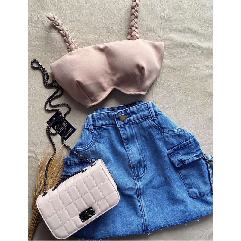 croped Feminino alfaiataria  tranzado /  alfaiataria con bojo