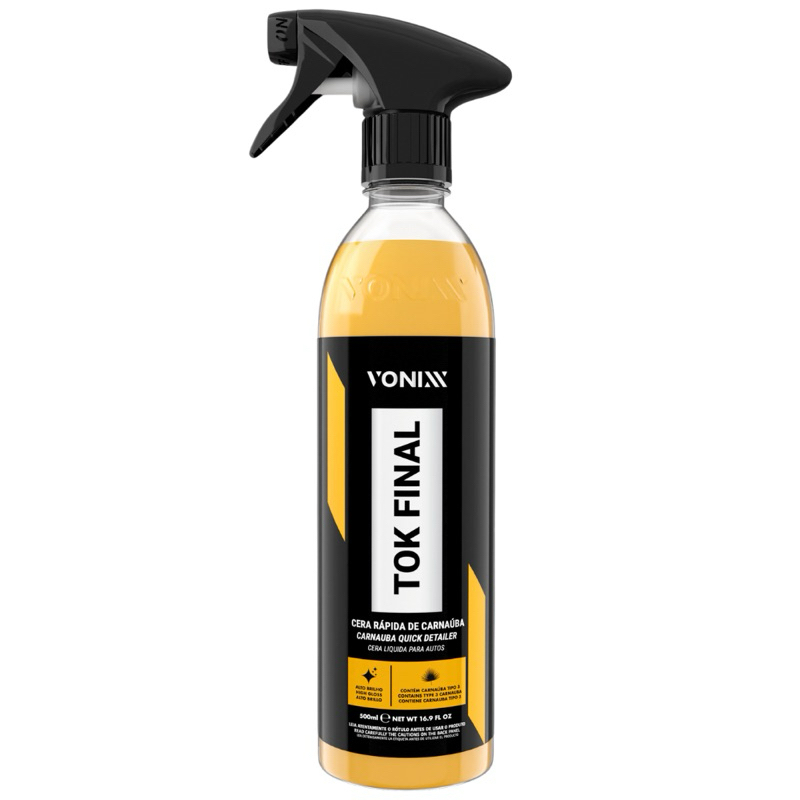 Vonixx Tok Final Cera Líquida Carnaúba Proteção Automotiva 500ml em Oferta na Shopee