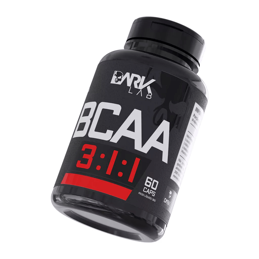 BCAA 3:1:1 60 Cápsulas Dark Lab - Energia e Manutenção Muscular em Oferta na Shopee