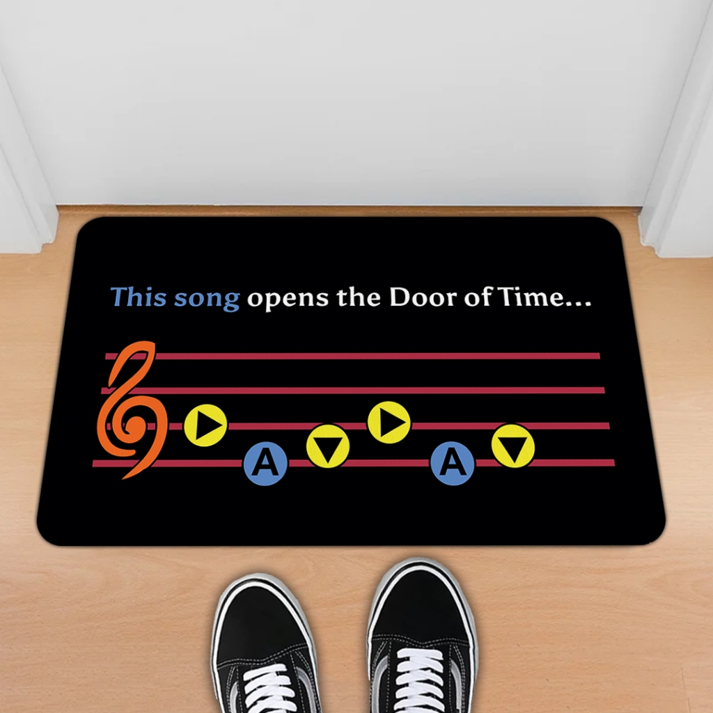 Tapete Decorativo Emborrachado - THIS SONG DOOR OCARINA ZELDA em Oferta na Shopee