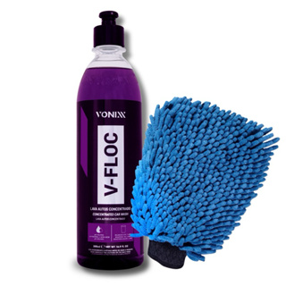 Shampoo V-floc Vonixx 500ml + Luva Microfibra Para Lavar Carros em Oferta na Shopee