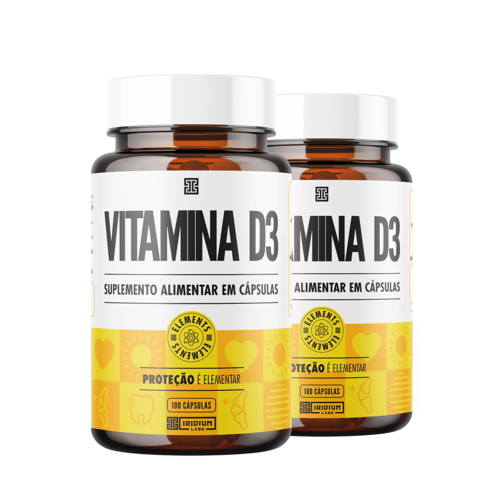 Kit 2x Vitamina D3 2.000ui 100 cápsulas - Iridium Elements em Oferta na Shopee