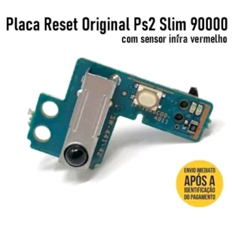Placa reset power original Sony com cabo flat ps2 slim 900xx com sensor infra vermelho original escolha modelo