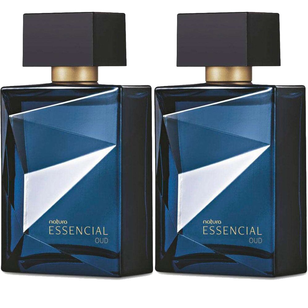Perfume Essencial Oud Masculino Deo Parfum 100ml P/ Homem Natura Kit com 2 Unidades