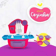 Cozinha Infantil Completa Mini Cooker Brinquedo Com Acessórios Panelas Fogão Utensílios Divertida