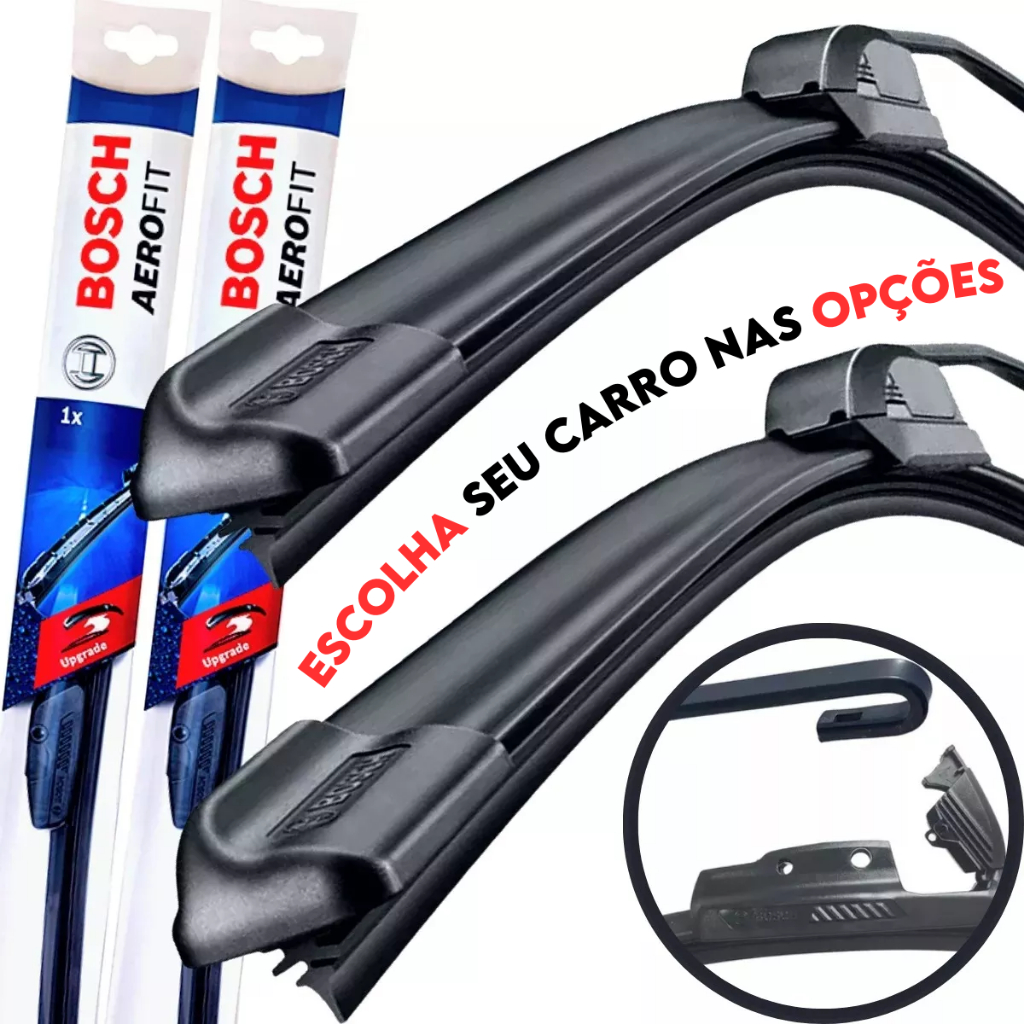 Par Palheta Limpador de Para-Brisa Dianteiro Original Bosch - Spare Parts and Accessories for Vehicles