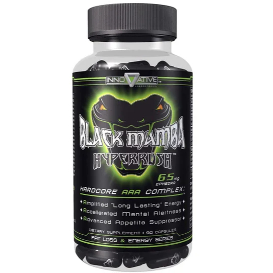 Black Mamba Hyperrush 30/90caps - Original - Termogênico