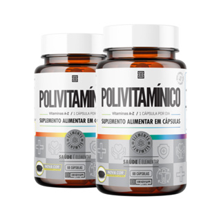Kit 2x Polivitamínico 100% IDR 60 cáps - Iridium Elements em Oferta na Shopee