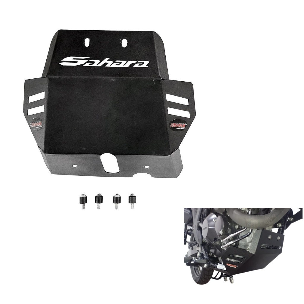 Protetor De Carter Em Aço Chapam - Honda Sahara 300