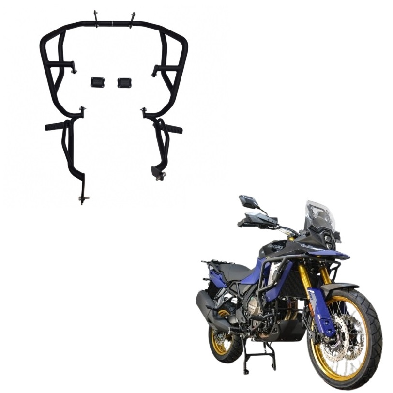 Protetor de Motor e Carenagem com pedaleira Chapam - Suzuki Vstrom 800 DE