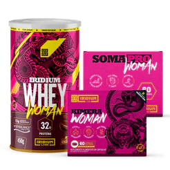 Whey Protein Woman 450g + Kimera Woman + Soma Pro Woman - Iridium Labs