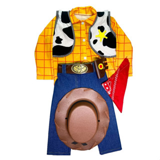 Fantasia Woody Toy Story Cowboy infantil com Chapel ,Cinto e Bandana