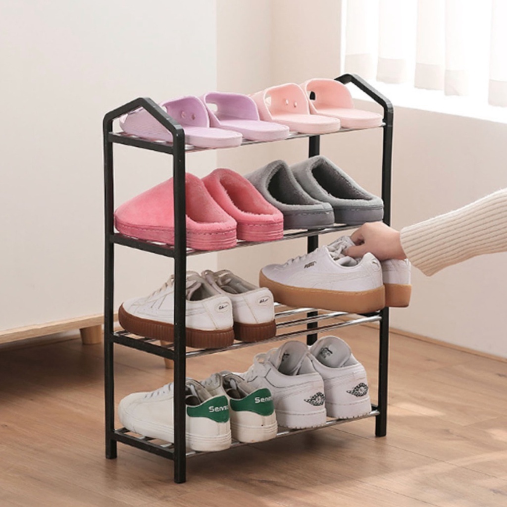 Sapateira Organizadora De Sapatos Com 4 Andares Cabe De 8 - 12 Pares De Calçados em Oferta na Shopee
