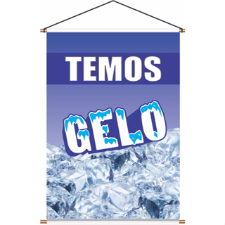 Banner Temos Gelo Arte pronta em Oferta na Shopee