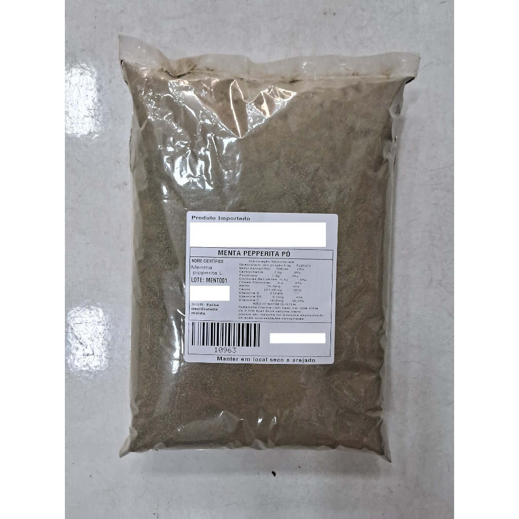 Menta Em Pó ( Hortelã Mentha Piperita ) 500g em Oferta na Shopee