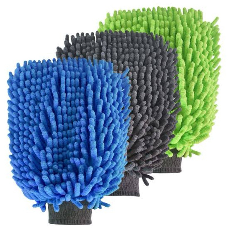 Luva Microfibra Pano para limpeza Carros Automotiva 90gsm - Cores Sortidas