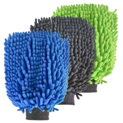 Luva Microfibra Pano para limpeza Carros Automotiva 90gsm - Cores Sortidas Líder