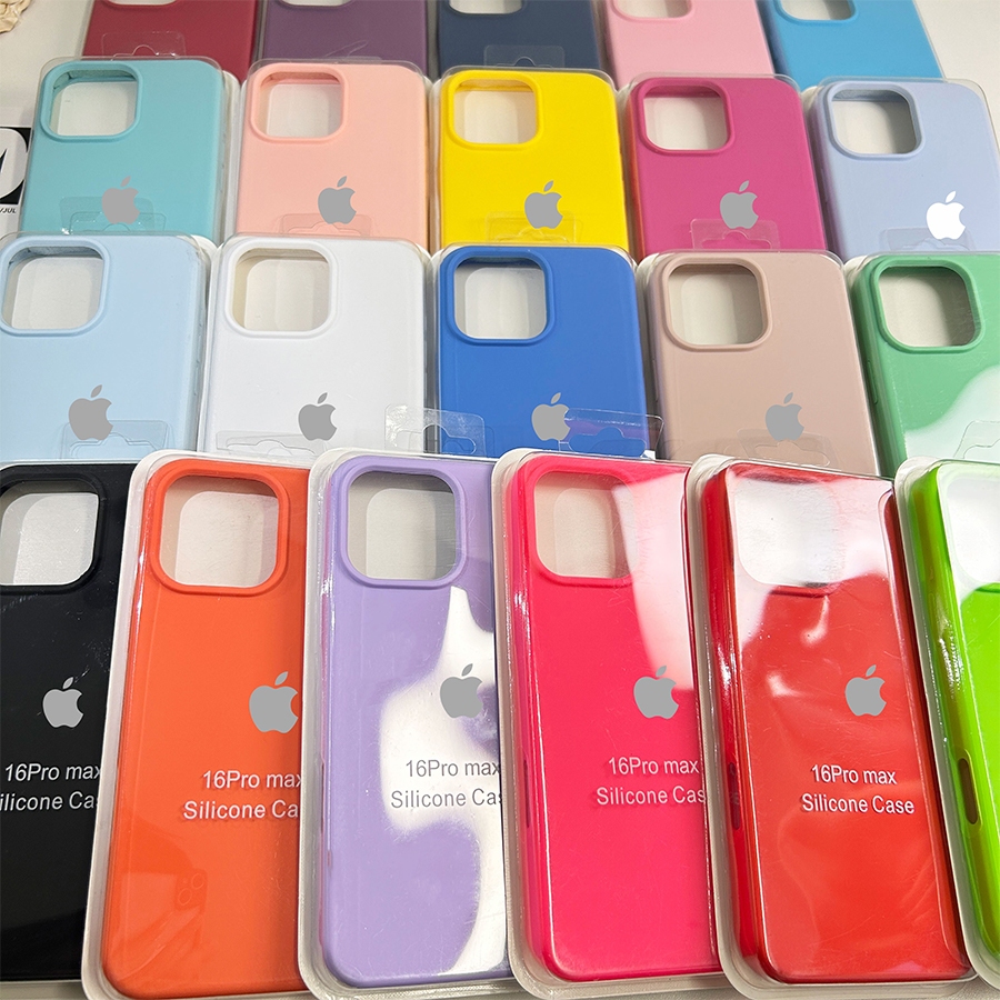 Capa macia de silicone líquido simples premium para iPhone 15 15 Pro 15 Plus 15 Pro Max ins estilo original à prova de quedas net capa de telefone vermelha em Oferta na Shopee