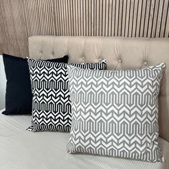 Almofada Cheia 60x60 Almofadão Impermeável Grande 100% Algodão Várias Cores e Estampas