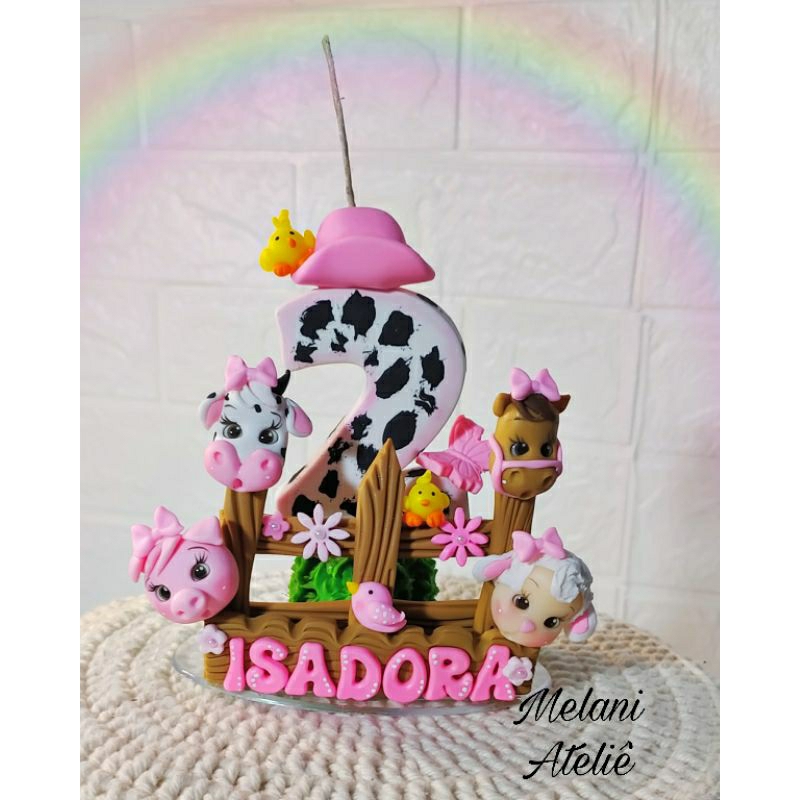 Decoração Fazendinha Menino Bolo - Comprar com Melhor Preço em Padaria