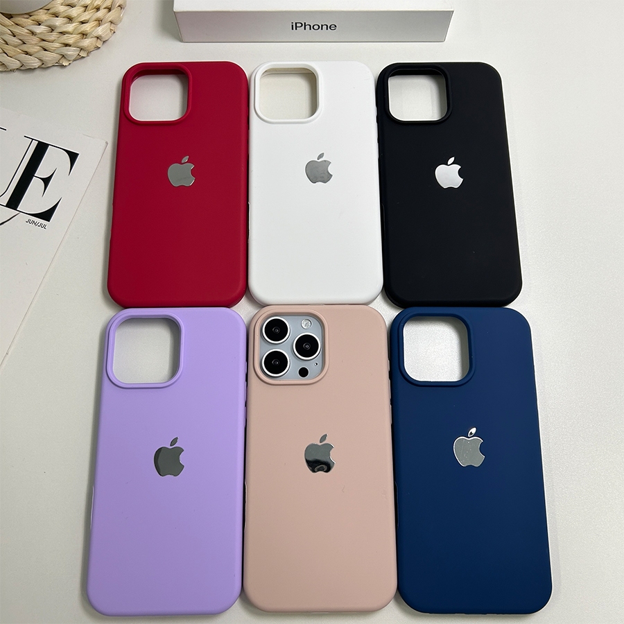 Capa de Telefone Resistente a Quedas de Silicone Líquido Simples Premium para iPhone 13 13 Pro 13 pro Max