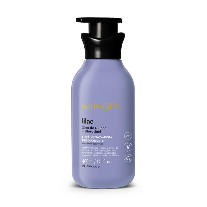 Loção Renovadora Boticário Hidratante  Nativa Spa Lilac