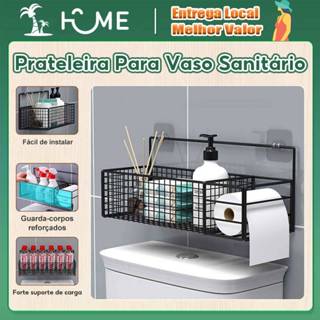 Organizador Prateleira Banheiro Suporte Papel Higiênico com 2pcs Acessórios