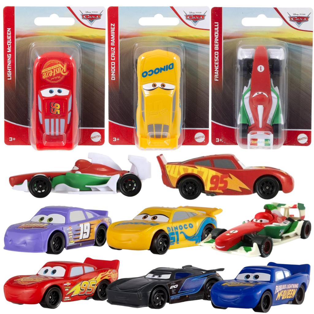 Carros Relâmpago Mcqueen Personagem Filme Cars Disney Pixar Relâmpago Mcqueen Mattel Original Licenciado Cruz Ramirez