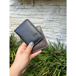 Carteira Porta Cnh Masculina Em Couro Legitimo Crs Pequena E Compacta (M SP)