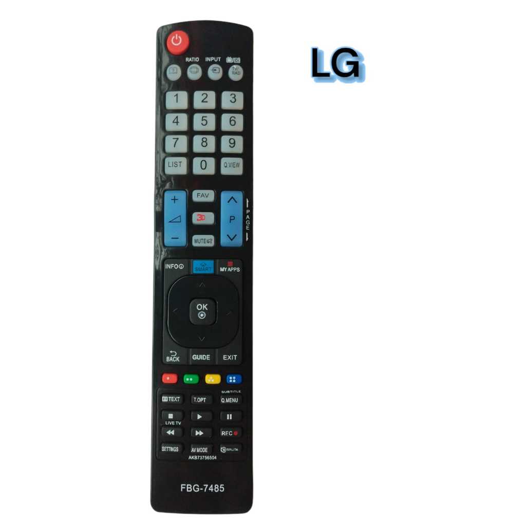 Controle Remoto Compatível Tv LG Lcd Led 3d Smart Akb73615319 FBG-7485