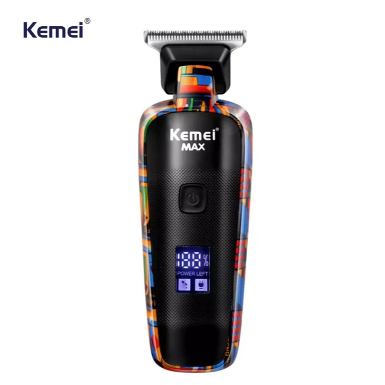 Máquina de Acabamento Profissional Kemei MAX 5090 portátil Bivolt 110v220v USB C Display LCD - Beauty