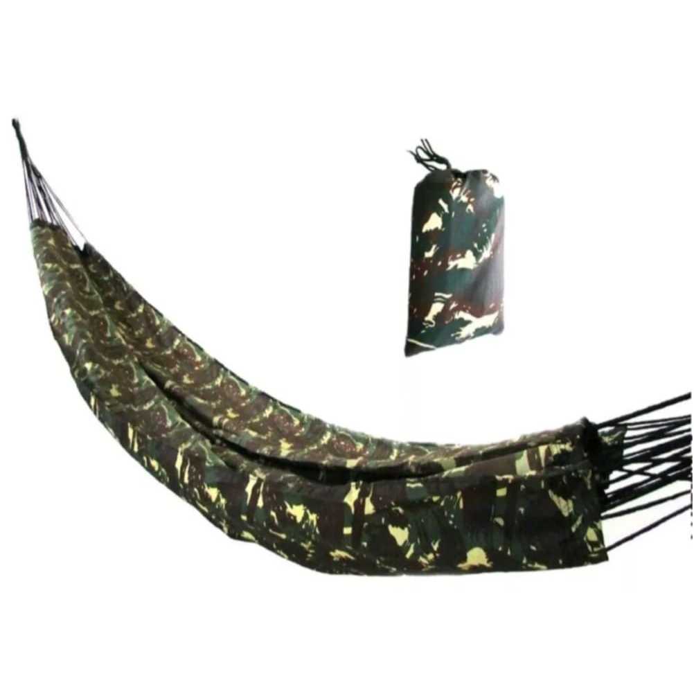 Rede de dormir descanco garimpeira nylon impermeavel. em Oferta na Shopee