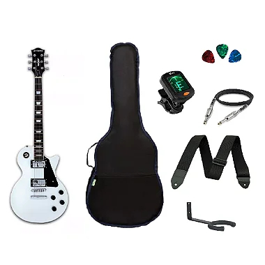 Kit Guitarra Strinberg Les Paul LPS230 WH Branca + Acessórios