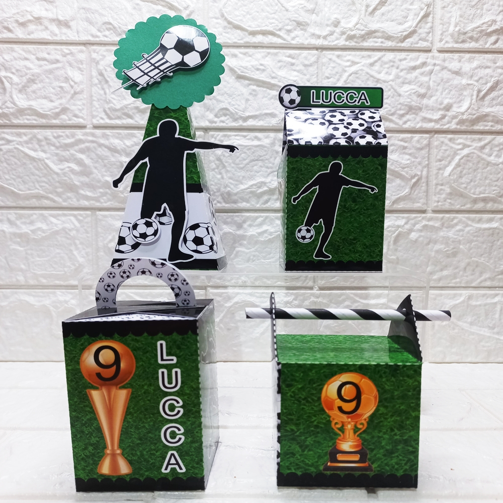 Kit Clássico Personalizado Futebol/ Mimos de Aniversário / Lembrancinhas / Caixinhas Personalizadas