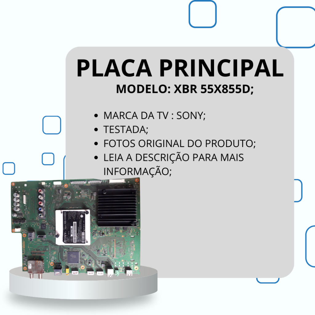 PLACA PRINCIPAL XBR 55X855D TV SONY