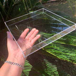 Bandeja acrílica organizadora perfume Café lavabo em Oferta na Shopee