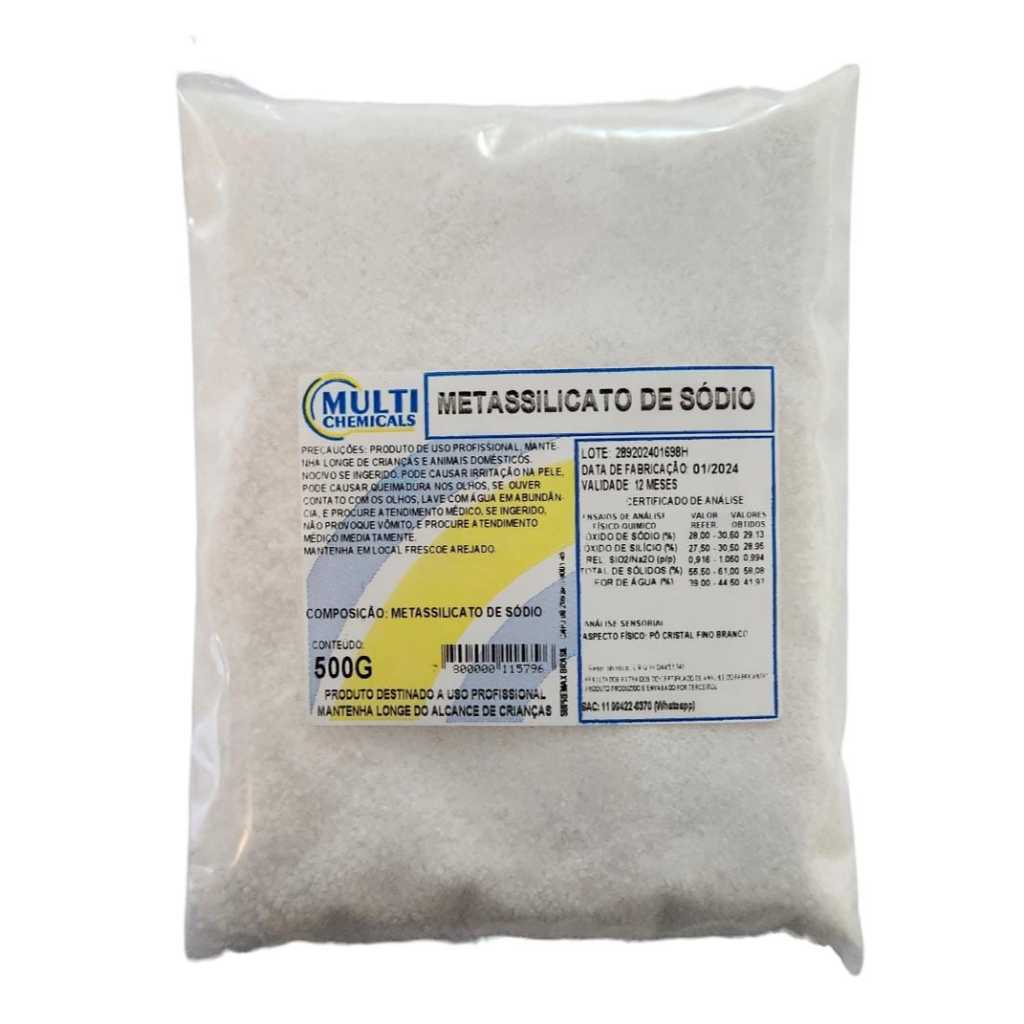 Metassilicato de sódio - 500G - Alcalinizante - Puro