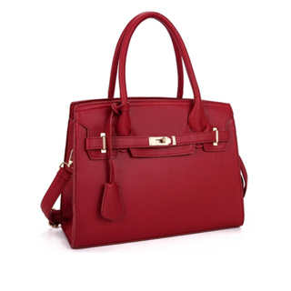 Bolsa  Grande De Ombro e Transversal Feminina De Couro PU B309 TM9051 LING em Oferta na Shopee