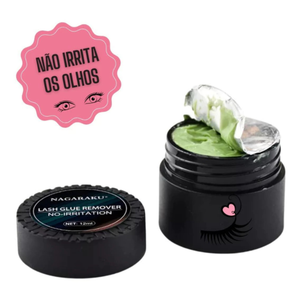 Removedor para cilios creme sem ardor hipoalergenico - Nagaraku
