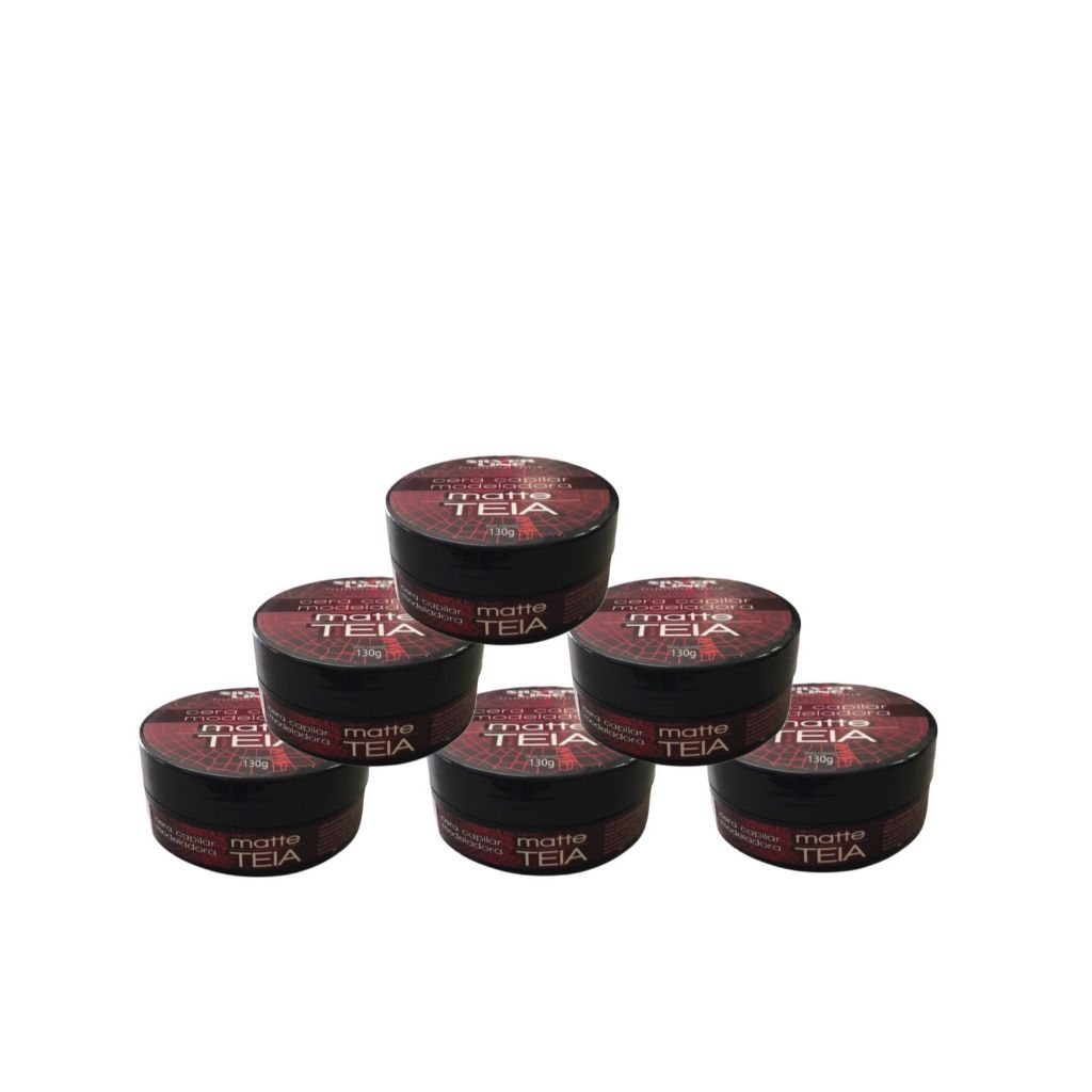 KIT SILVER LINE COM 6 CERA CAPILAR MODELADORA MATTE TEIA 130 G