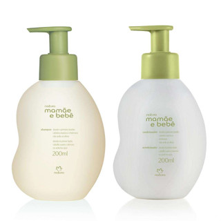 Natura Mamãe e Bebê Clássico: Shampoo e Condicionador 200ml em Oferta na Shopee