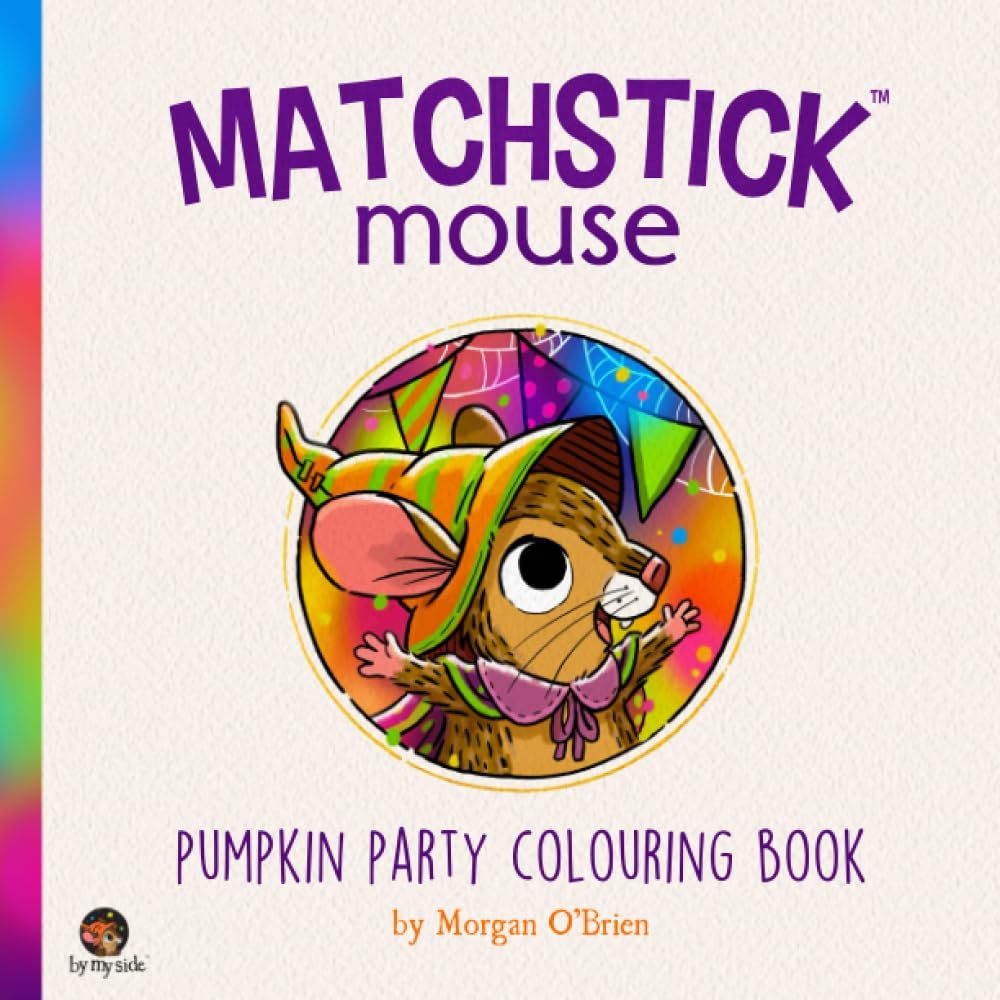 Kit 16 Desenhos Para Pintar E Colorir Ilustrações do livro Matchstick Mouse: Pumpkin Party - Folha A4 Inteira! 1 Por Folha!