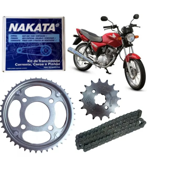 Kit Relação Transmissão Cg 150 2004 A 2015 Nakata Original em Oferta na Shopee