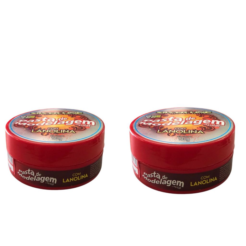 KIT SILVER LINE COM 2 PASTA DE MODELAGEM COM LANOLINA 130G